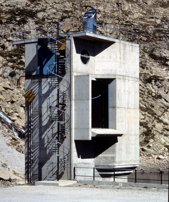 Dam control tower
